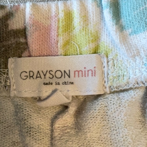 Blue and Pink Distressed Denim Shorts - Picture 3 of 6